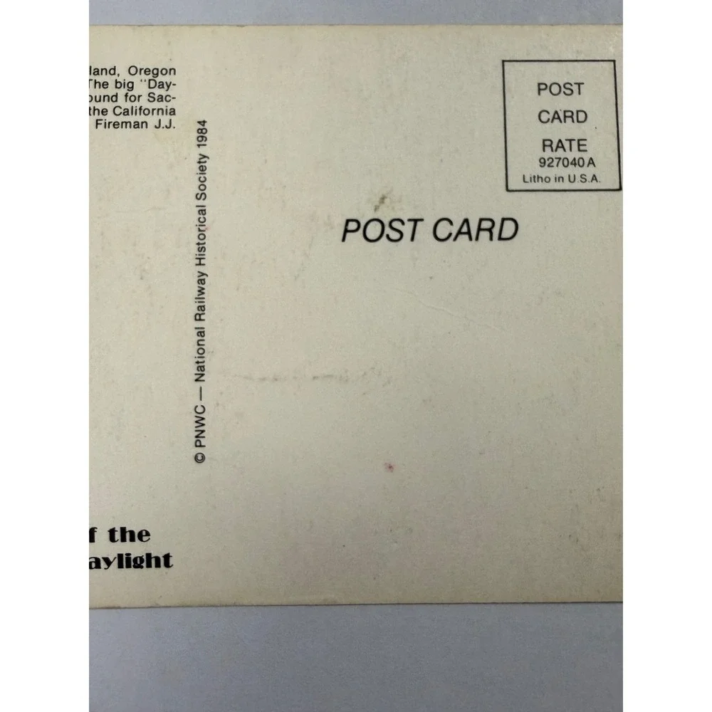 Southern Pacific 4449 Daylight Postcard Portland Union Station 1984 Souvenir